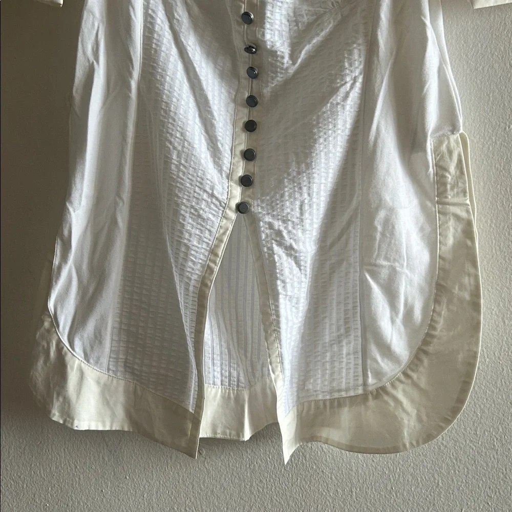 Maeve Puff-Sleeve White Sweetheart Top Size XS